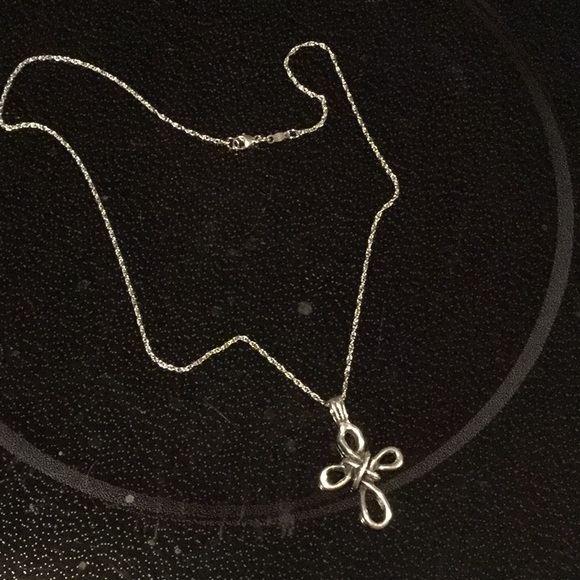 Silver Knot Cross 925 MEXiCO 18 “ Sterling Chain - Picture 8 of 8